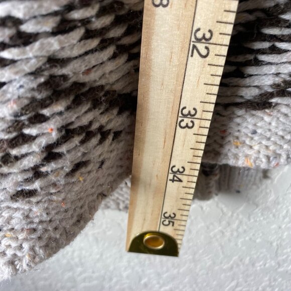 Maurices Wool Blend Long Chunky Cardigan Sweater Womens L Brown Southwest - Picture 9 of 11